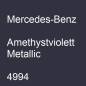 Preview: Mercedes-Benz, Amethystviolett Metallic, 4994.